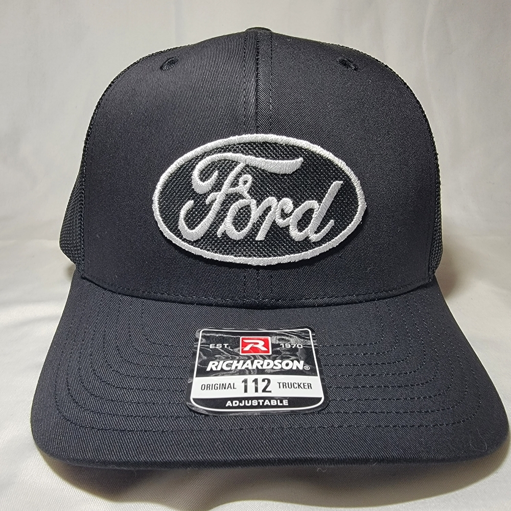 Ford Curved Bill Mesh Snapback Embroidered Patch Baseball Hat Cap